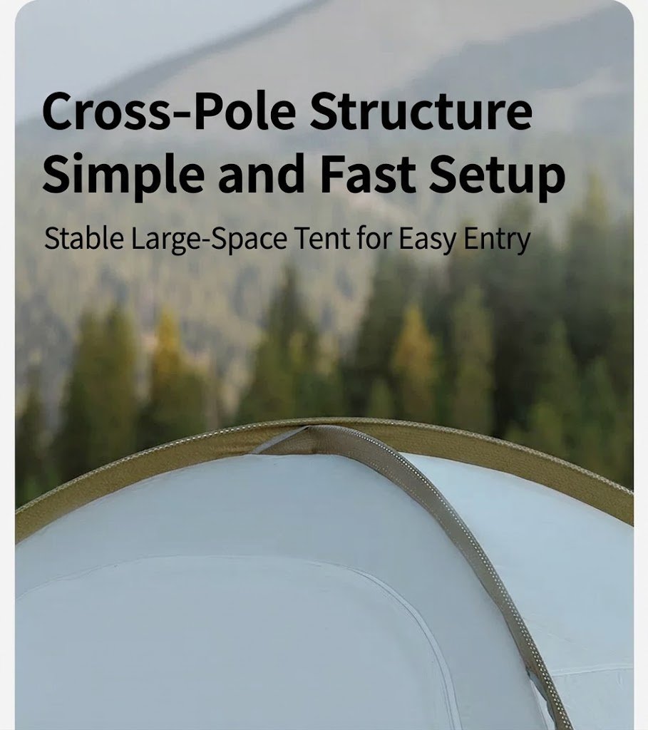 7001 aluminium crossed pole structure and setup