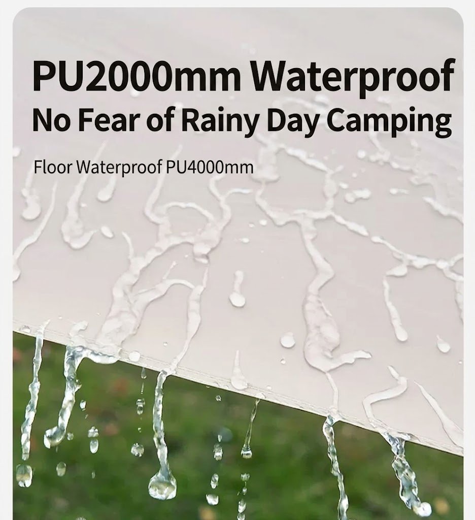 Wind resistance, waterproofing and 210T fabric