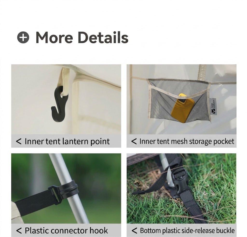 Vidalido Vicore Villa Tent Details and packing list