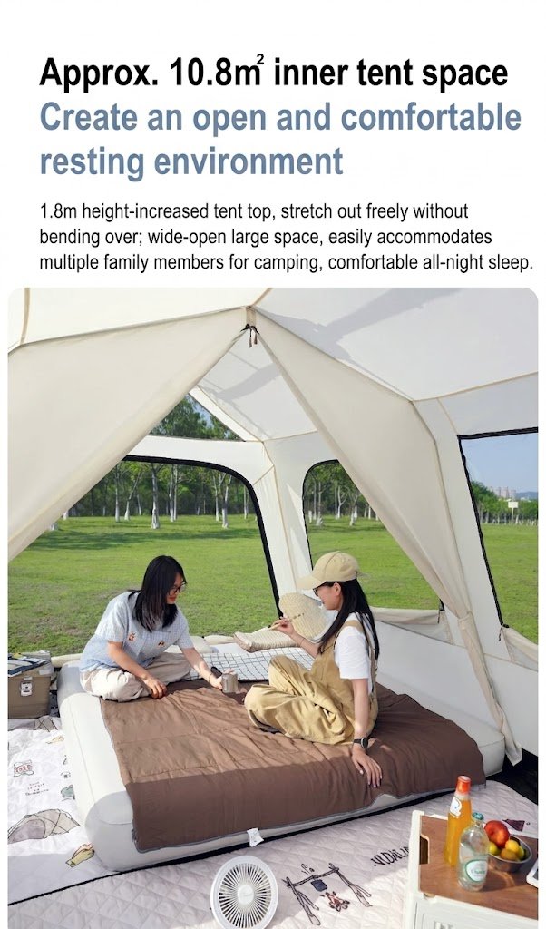 Vidalido Vicore Villa Tent Inner tent space and divider