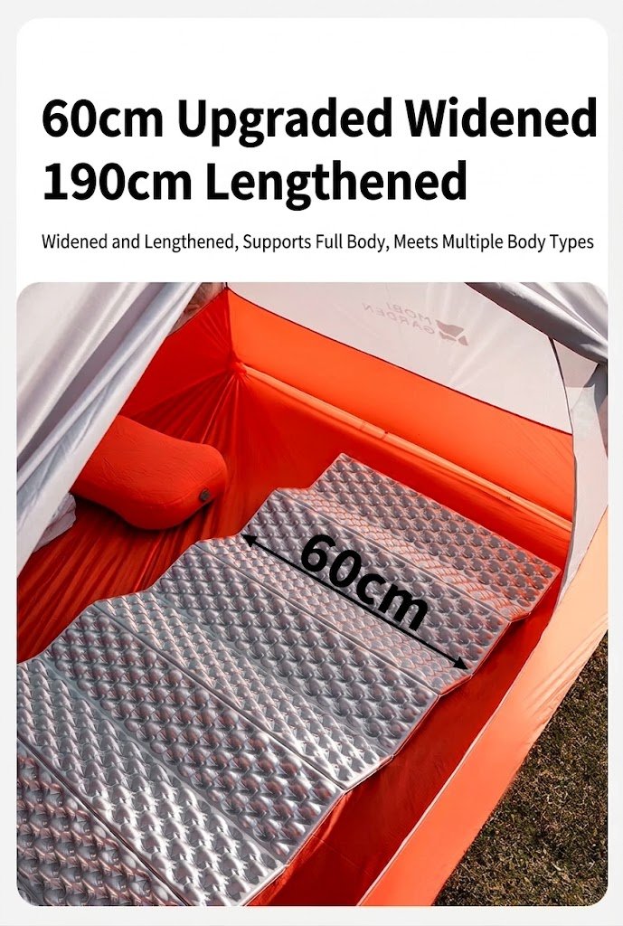 MOBI GARDEN R2.6 Egg Nest Foam Sleeping Pad Watermarked Img 4928387314836843084