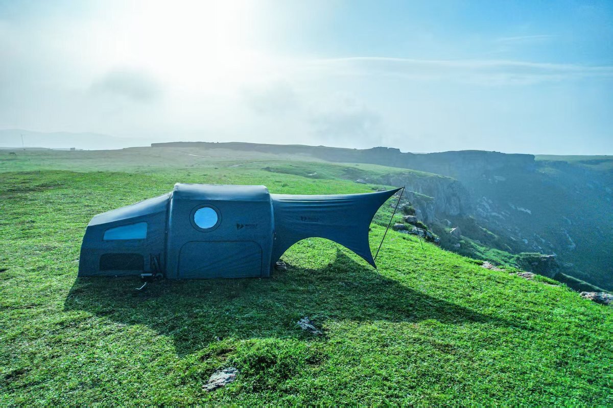Woolf Wormhole 08 Woolf Wormhole 08 with the canopy extended on a clifftop