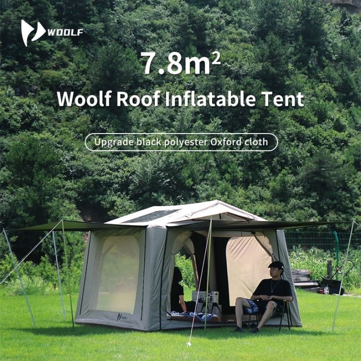 Woolf Roof Ridge 7.8 blackout inflatable tent