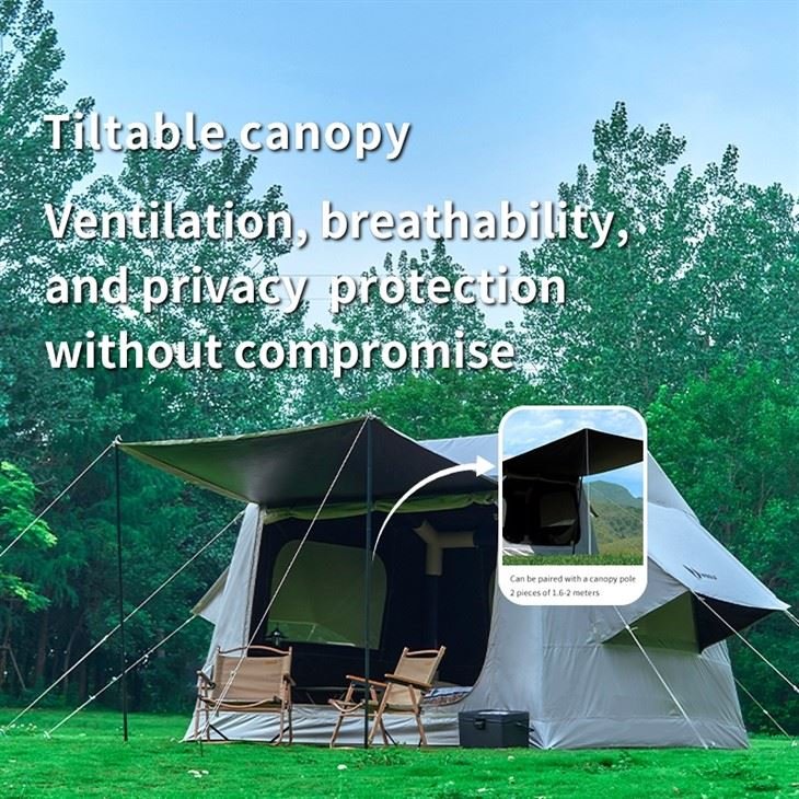 woolf roof ridge 7 single sky version pitched outdoors Woolf Roof Ridge 7 Single Sky Version pitched outdoors
